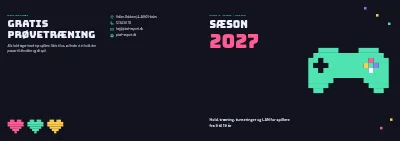 Omslag af Sæsonprogram for e-sportsforening – 12 sider