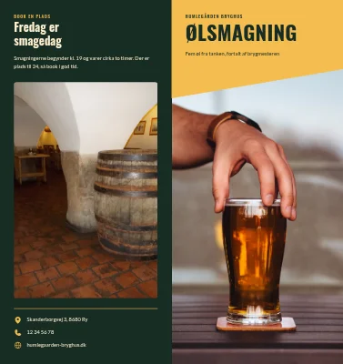 Ølsmagning i bryghuset
