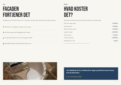 Side 6–7 af Brochure og farvekort for malerfirma – 8 sider