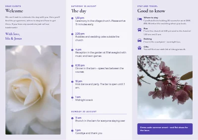 Seite 2 von Wedding: information for the guests