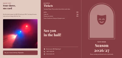 Seite 1 von Theatre season programme
