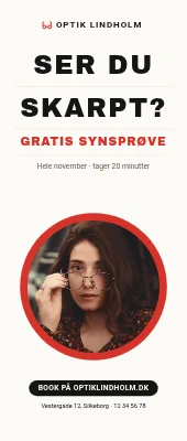 Roll-up til optiker — gratis synsprøve