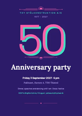 50th company anniversary — violet gala