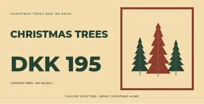 Christmas trees DKK 195 each – Nordic story