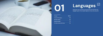 الصفحات 8–9 من Course catalogue for an evening school – 96 pages