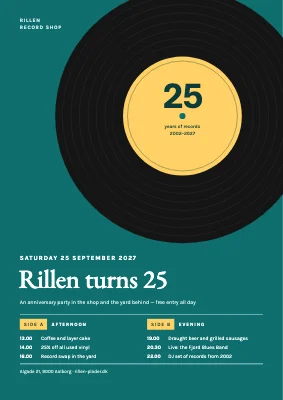 Anniversary party — record shop turns 25