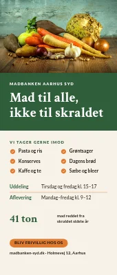 Roll-up til madbank — mad til alle
