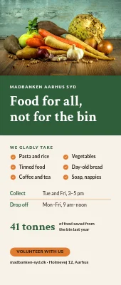 Food bank roll-up — food for everyone