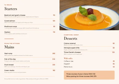 Pagina 2 van Restaurant menu