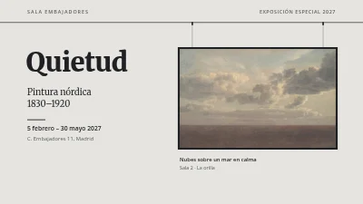 Exposición en el museo — pintura nórdica