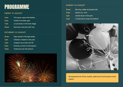 Page 2 of Town festival: programme
