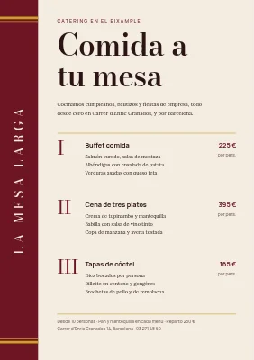 Página 1 de Catering — menús para fiestas