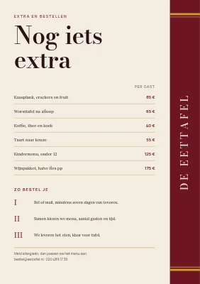 Pagina 2 van Catering — menu’s voor feesten