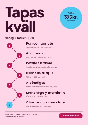 Tapaskväll i Nakskov — en färd genom menyn
