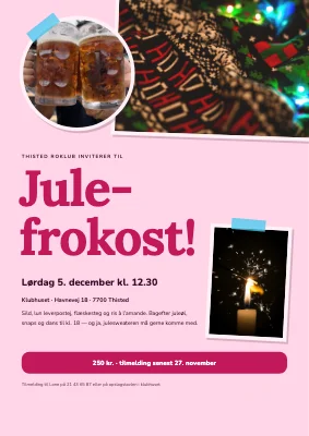 Julefrokost — collage med tape