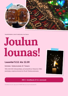 Joululounas — teipattu kollaasi