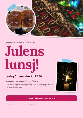 Julelunsj — teipet collage