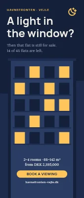 New-build roll-up — a light in the window