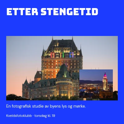 Etter stengetid · elektrisk studio