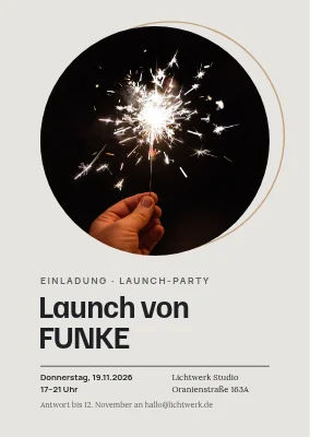 Launch-Party — Wunderkerze im Kreis