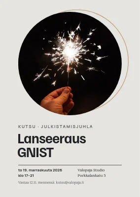 Lanseerausjuhlat — tähtisadetikku ympyrässä