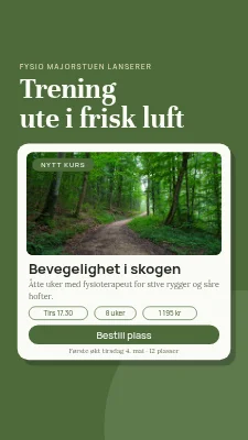 Fysioterapi — oppstart av nytt kurs