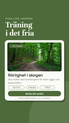 Fysioterapi — ny kurs startar