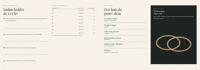 Side 14–15 af Kollektionskatalog for smykkedesigner – 16 sider