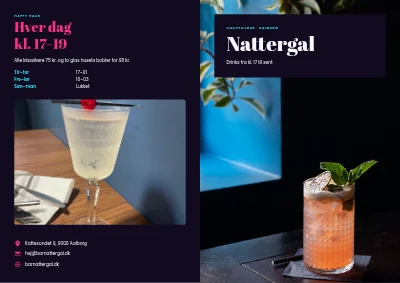 Cocktailbarens drinkskort