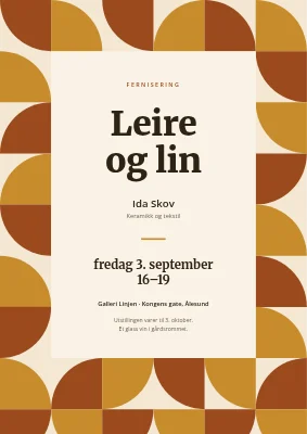 Lukket visning med mønsterfelt — plakat