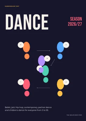 Season programme for a dance school – 16 pages
