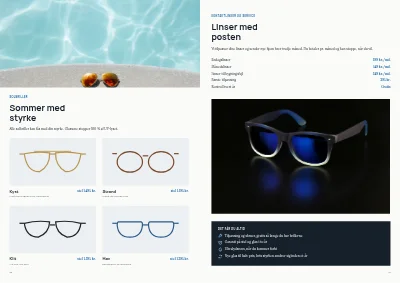 Side 10–11 af Brillekatalog for optiker – 12 sider