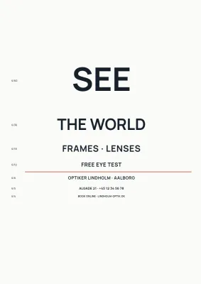 Eyewear catalogue for an optician – 12 pages
