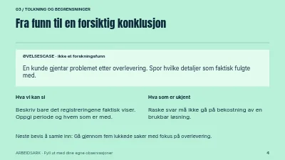 Side 4 av Kundestøtte med kontinuitet