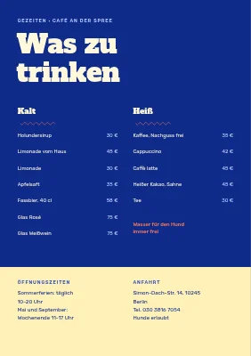 Seite 2 von Strandcafé am Wattenmeer — Speisekarte
