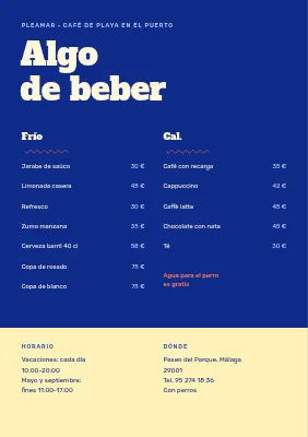 Página 2 de Café de playa del mar de Wadden — carta