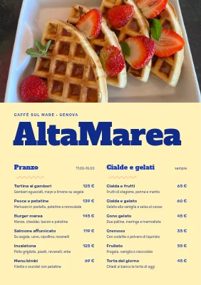 Caffè sulla spiaggia del Mare dei Wadden — menu