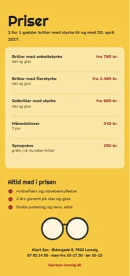 Side 2 af Optiker med 2 for 1 i Lemvig