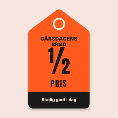 Gårsdagens brød til halv pris