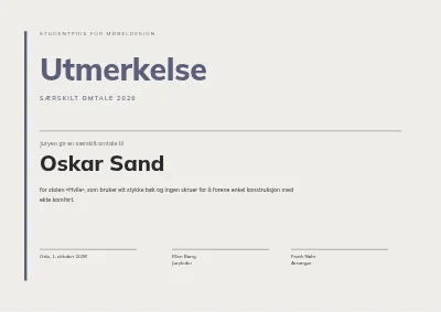Anerkjennelse — designkonkurranse