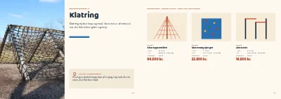 Side 10–11 af Produktkatalog for legepladsudstyr – 24 sider
