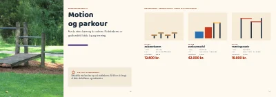 Side 16–17 af Produktkatalog for legepladsudstyr – 24 sider