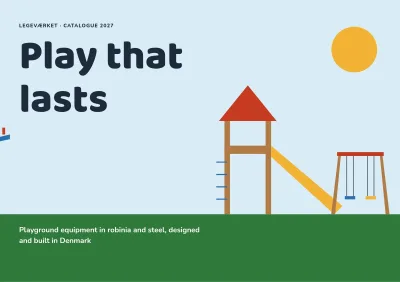 Product catalogue for playground equipment – 24 pages