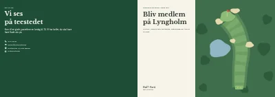 Omslag af Medlemsbrochure for golfklub – 16 sider