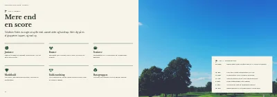 Side 10–11 af Medlemsbrochure for golfklub – 16 sider