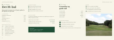 Side 12–13 af Medlemsbrochure for golfklub – 16 sider
