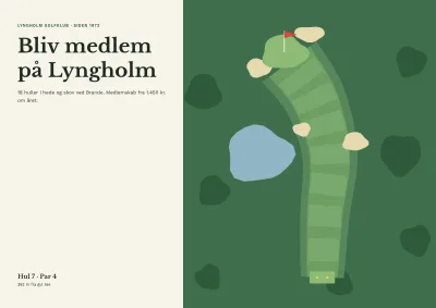 Medlemsbrochure for golfklub – 16 sider