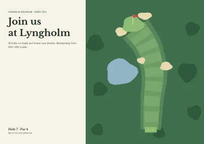 Membership brochure for a golf club – 16 pages