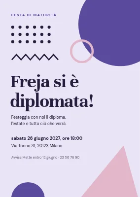 Festa di laurea — geometrie giocose