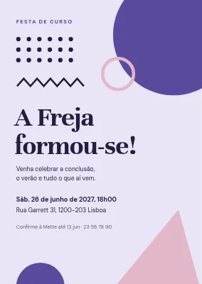 Festa de graduação — geometria divertida